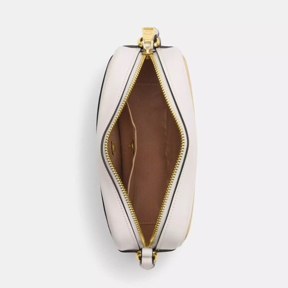 NWT Coach CO939 Mini Jamie Camera Bag Canvas & Leather Pink Heart Print - Picture 5 of 16